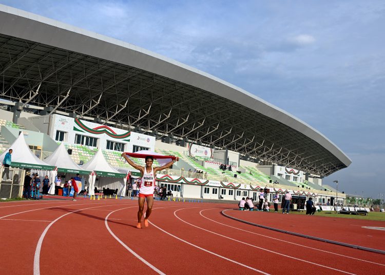 Stadion Madya Atletik Sumatera Utara yang berada di Kabupaten Deliserdang(Satunusantara news/HO-Diskominfo Sumut)
"St