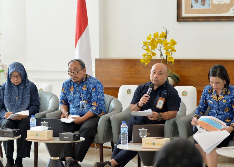 Kepala BBPOM Medan, Mojaza Sirait  (dua kanan) saat konferensi pers di Lobby Dekranasda, Kantor Gubernur Sumut.(Satunusantara newsHO-Diskominfo Sumut)