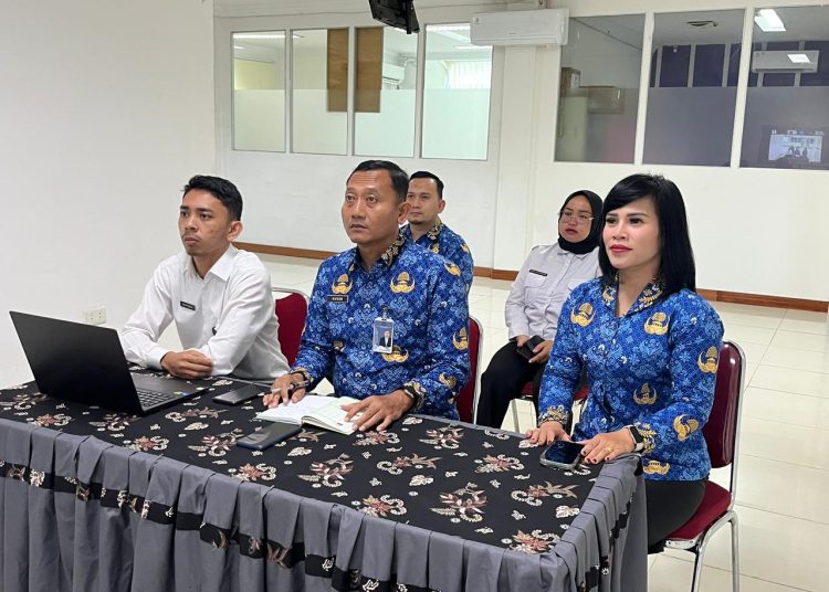Pegawai Kanwil Ditjen Imigrai Sumut, saat mengikuti sosialisasi SOP Penyelenggaraan Kearsipan.(Satunusantara news/HO-Kanwil Ditjen Imigrasi Sumut).