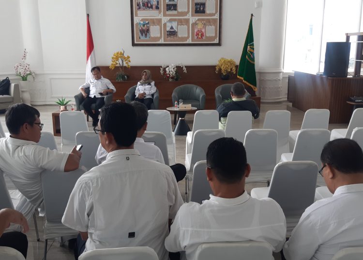 Sekretaris Dinas Perhubungan Sumut, Rochani Litiloly, pada Temu Pers di Lobby Dekranasda, Kantor Gubernur Sumut.(Satunusantara news/HO-Diskominfo Sumut)