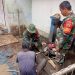 Satgas Kodam I/BB bangun sumur bor kedua di lokasi pengungsian banjir di SMAN 1 Tukka Tapteng