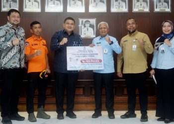 Wagub Sumut terima bantuan bencana dari Pemko Makassar senilai Rp 500 juta