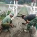 Satgas Kodam I/BB lanjutkan renovasi Jembatan Gantung Garuda di Bandar Kuala Deli Serdang