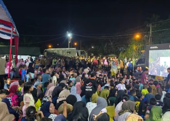 PLN UID Sumut siapkan keandalan  kelistrikan untuk nobar bersama Presiden RI di Posko Pengungsi Batuhula Tapsel