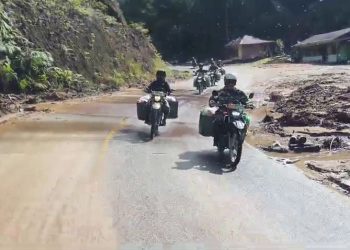 Satgas Yonzipur I/DD bersama PT Nindya Karya tuntaskan pembangunan Jembatan Bailey di Desa Garoga Tapsel