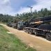Satgas Yonzipur I/BB mulai bangun Jembatan Bailey di Desa Besilam Bukit Lembasa Langkat