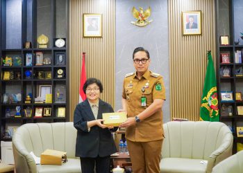 Wali Kota promosikan mengenai kelezatan kuliner khas Medan kepada President Hyejeon University dari Korea