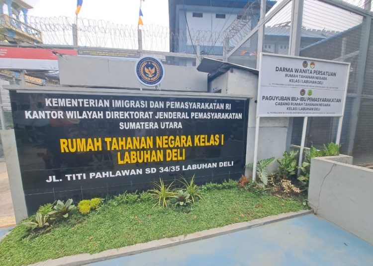 Kantor Rumah Tahanan Negara Kelas I Labuhan Deli, Kantor Wilayah Direktorat Jennderal Pemasyarakatan Sumatera Utara.(Satunusantara news/HO-Rutan Labuhan Deli).