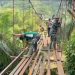 Satgas Kodim 0212/TS kebut pembangunan jembatan gantung di Desa Rondaman Kabupaten Paluta