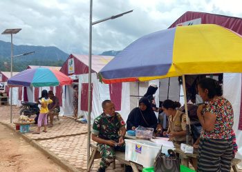 Satgas Kodam I/BB berikan layanan kesehatan dan pengobatan bagi warga terdampak bencana di Tapteng dan Tapsel