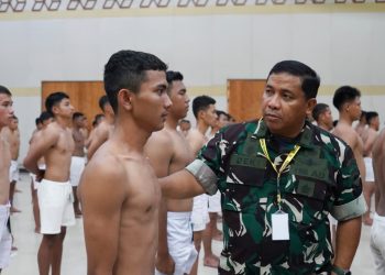 Kasdam I/BB pimpin Sidang Parade Penerimaan 1.441 Caba PK TNI AD Gelombang I TA 2026