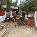 Kodim 0203/Langkat rehab Jembatan Gantung Perintis di Desa Empus Bahorok