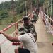 Kodim 0203/Langkat rehab Jembatan Gantung Perintis di Desa Empus Bahorok