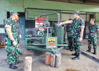 Pangdam I/BB tinjau proses pembuatan alat incinerator di Workshop Bengrah Paldam