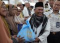 Menteri Imigrasi dan Pemasyarakatan santuni 1.000 bilal mayit dan najir masjid di Medan