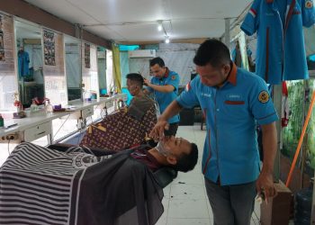 Lapas Kelas I Medan gelar kegiatan pangkas rambut program pembinaan kemandirian bagi WBP