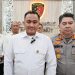 Polda Sumut amankan mantan Kepala Kas BNI Aek Nabara dugaan penggelapan dana Rp28 miliar saat tiba di Bandara Kualanamu