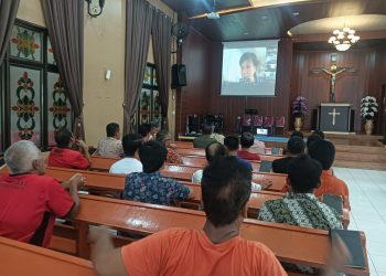 Lapas Kelas I Medan ikuti kegitan Ibadah Jumat Agung secara virtual bersama Lapas se-Indonesia