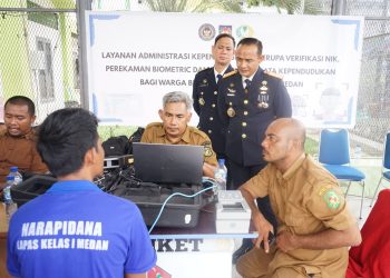 Lapas Kelas I Medan laksanakan layanan Administrasi Kependudukan bagi 604 WBP peringati HBP ke-62