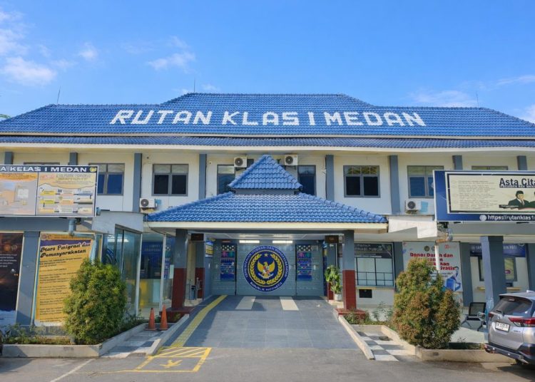 Gedung Rutan Kelas I Medan berlokasi di Jalan Pemasyarakatan Tanjung Gusta Medan.(Satunusantara news/HO-Rutan Medan).