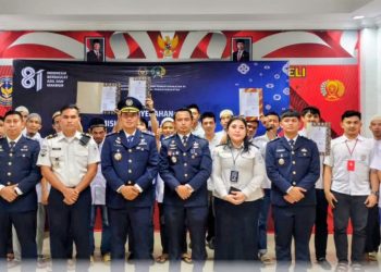Rutan Kelas I Labuhan Deli gelar Peringatan HUT ke-81 Kemerdekaan RI sekaligus penyerahan remisi Napi