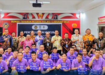 Rutan Labuhan Deli gelar kegiatan Penamatan dan Pembukaan Program Pembinaan Kepribadian Warga Binaan
